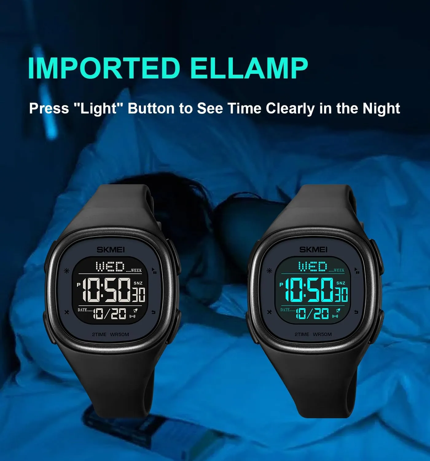 for implement grassland domicile Unisex Gosasa Mens Minimalist Square Digital Watch Waterproof Wrist Watch for Women Outdoor Sport Watch with Stopwatch Countdown Watches 