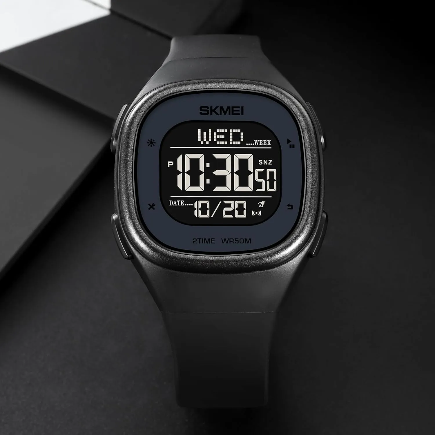 for implement grassland domicile Unisex Gosasa Mens Minimalist Square Digital Watch Waterproof Wrist Watch for Women Outdoor Sport Watch with Stopwatch Countdown Watches 