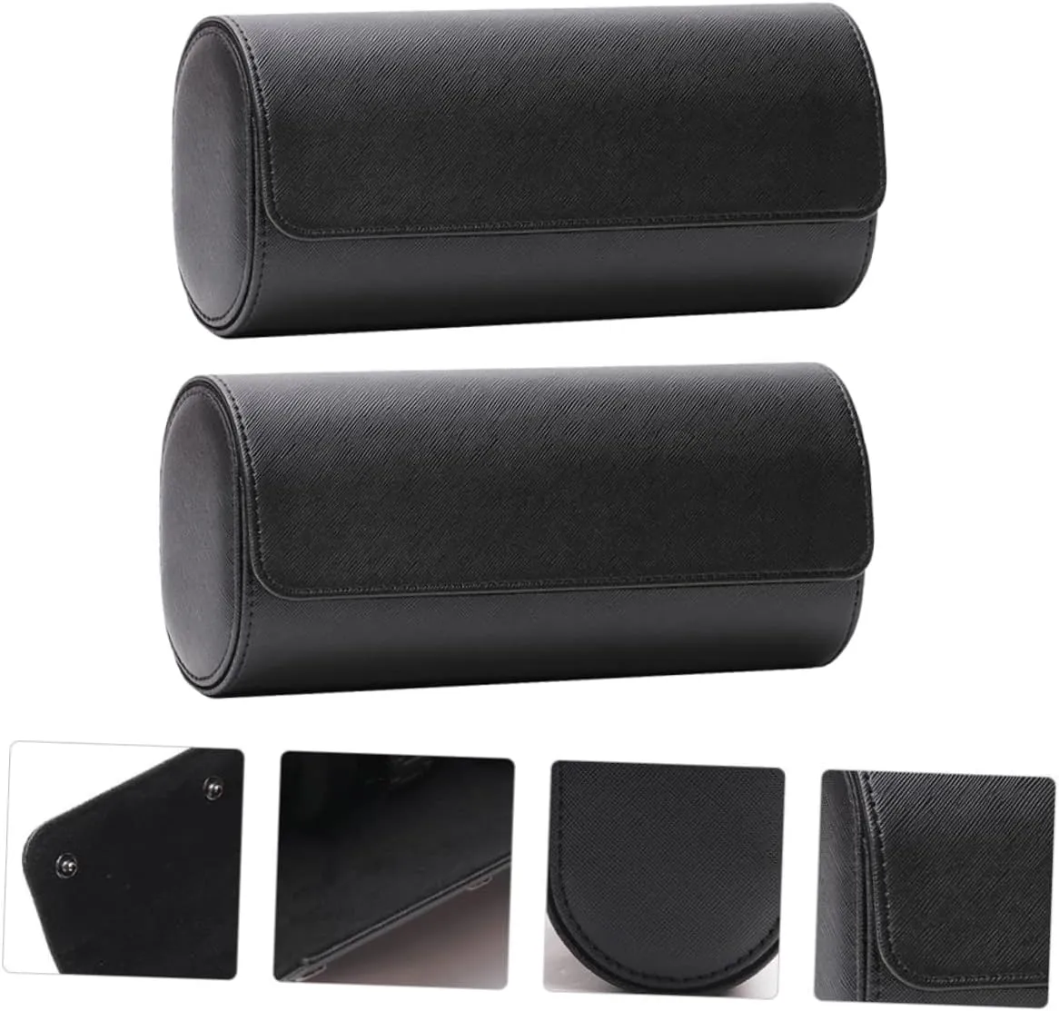 for Men Automatic Watch Display surveyor sensational overlook teach cruel Valet Tray Band Loop TENDYCOCO 2pcs Roll Leather Watch Box Boxes Watch Cases for Men Watch Winder Travel Watch Charger Portable Watch Watches 