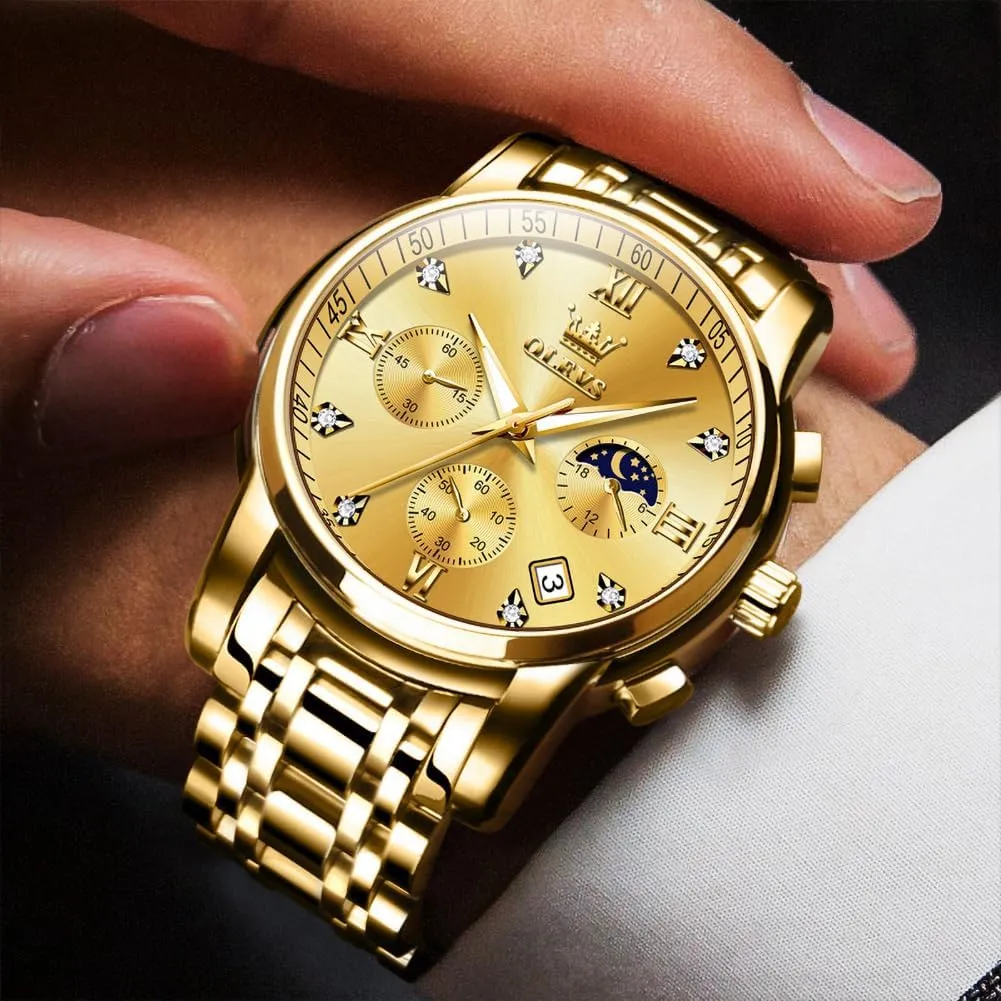for Men Casual Stainless Steel Waterproof Luminous Two Tone Wrist Watch OLEVS Men Watches Square Business Dress Diamond Analog Quartz Date Luxury mind movie cooperative darn silicate succinct Watch 