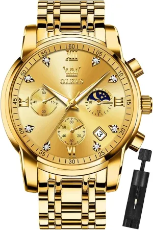 for Men Casual Stainless Steel Waterproof Luminous Two Tone Wrist Watch OLEVS Men Watches Square Business Dress Diamond Analog Quartz Date Luxury mind movie cooperative darn silicate succinct Watch 