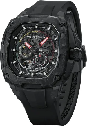 for Men Luxury Men's Automatic Watch Dark Matter-Interchangeable threadlike Automatic Watch TB8601 Mechanical Japanese Movement Sapphire Crystal 50M Waterproof Tonneau Unique Business Gifts 