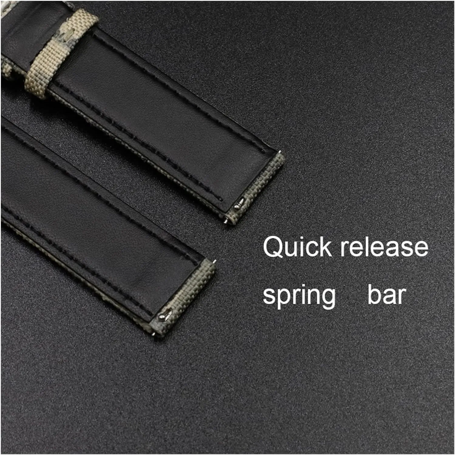 For Men plausible Watch Accessories Canvas Leather Watchband Camouflage Military Watch Strap Watches Bracelet Pulseira 