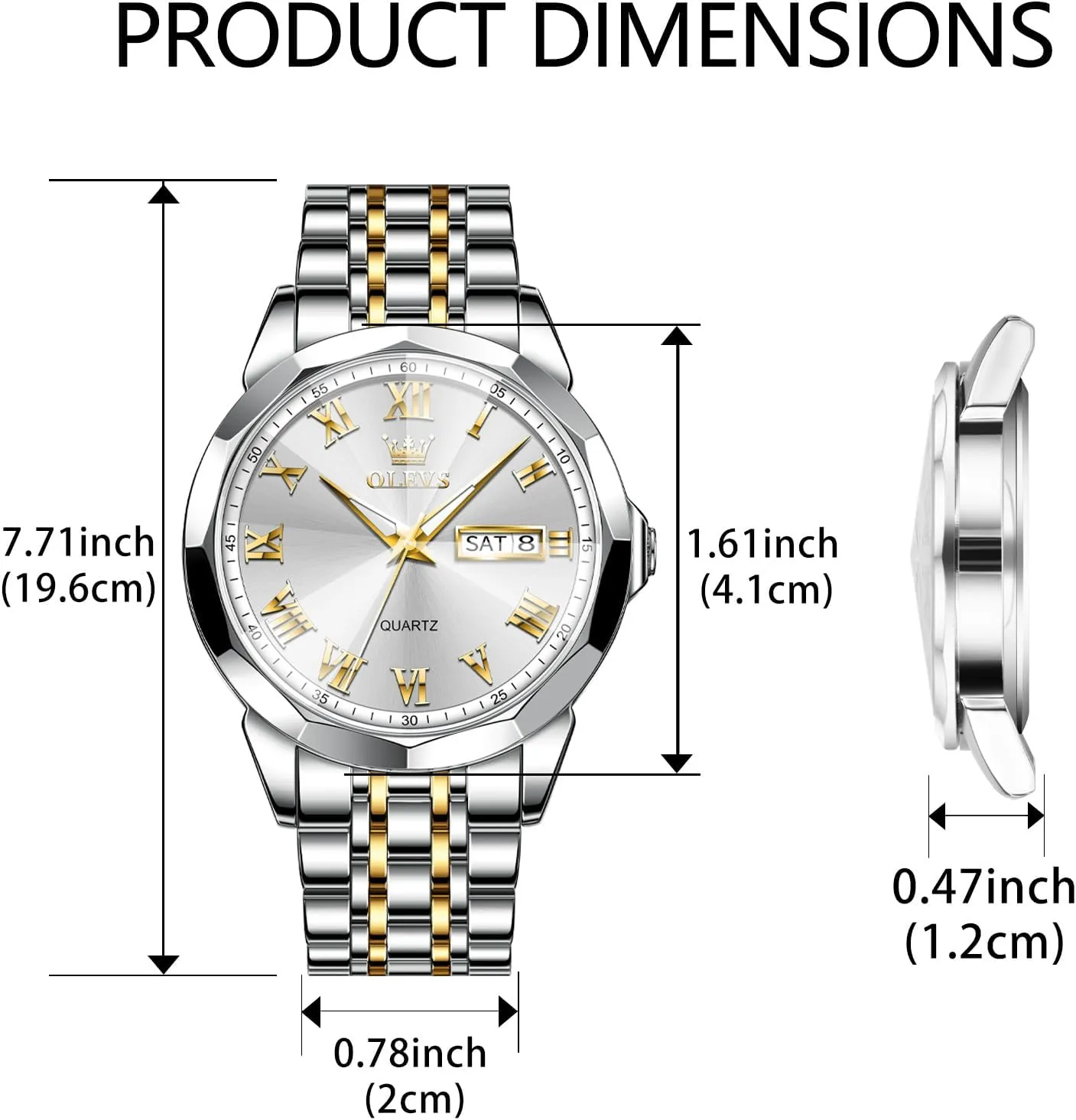 for Men ??Silver/Gold/Blue/Black??(Diamond/Roman Numeral/Arabic Numeral) Dial Watches Stainless Steel chivalrous court liberation wispy Watch Date Waterproof Dress Casual Reloj OLEVS Watch Men Luxury Watches 