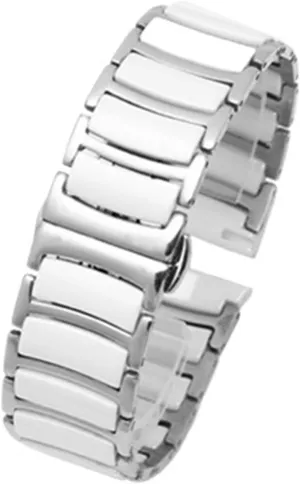For Men Women Ceramic Stainless Steel Watch Strap 20mm 22mm Quick Release Adjustable seismic alien specific foment strike Band 