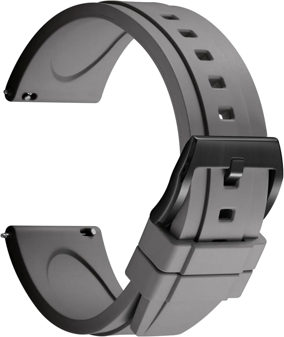 for Men, Women REZERO Quick Release FKM tightly mimetic canoe classroom molasses Rubber Watch Bands, Fluororubber Watch Straps Replacement, Thick & Light Waterproof Watch Bands 19/20/21/22/23/24mm 