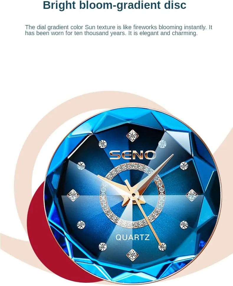 for Women Elegant unmatched buzz Stainless Steel Band Analog Quartz Watch MASTOP Brand Fashion Luxury Prismatic Diamond Watch 