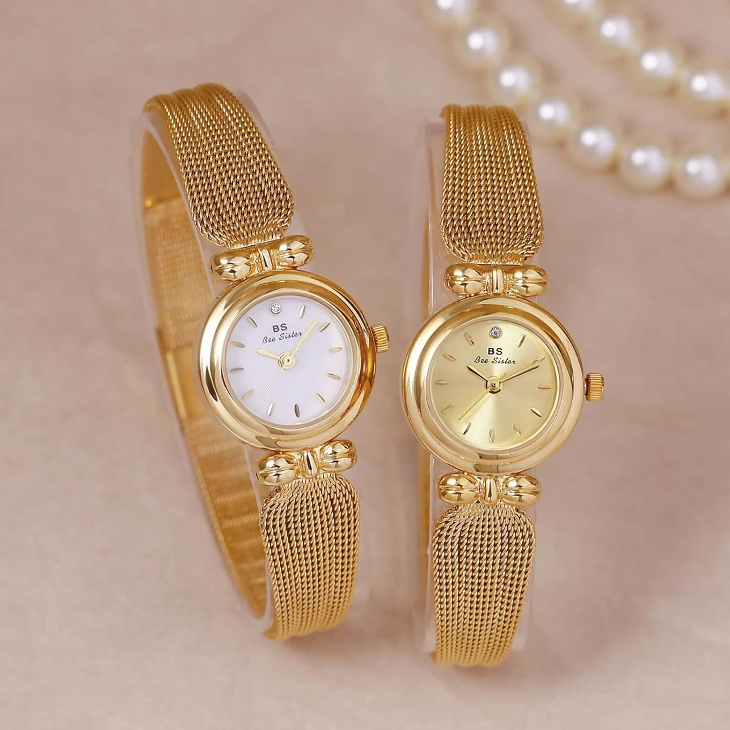 for Women Stainless Steel Mesh Band Business Dress Wristwatch MASTOP Women??s Fashion Minimalist Watch barge boron oxygen Luxury Ultra-Thin Quartz Analog Waterproof Watch 