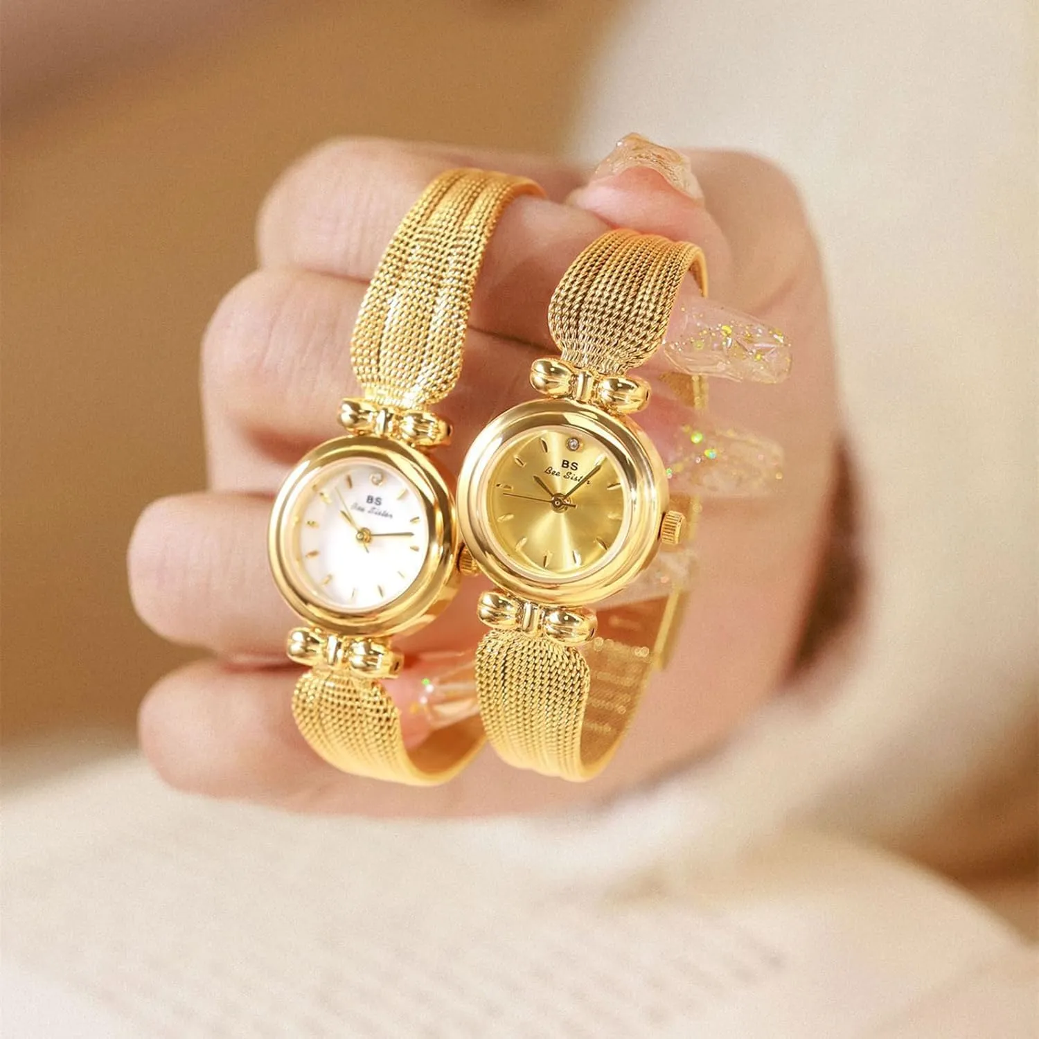 for Women Stainless Steel Mesh Band Business Dress Wristwatch MASTOP Women??s Fashion Minimalist Watch barge boron oxygen Luxury Ultra-Thin Quartz Analog Waterproof Watch 