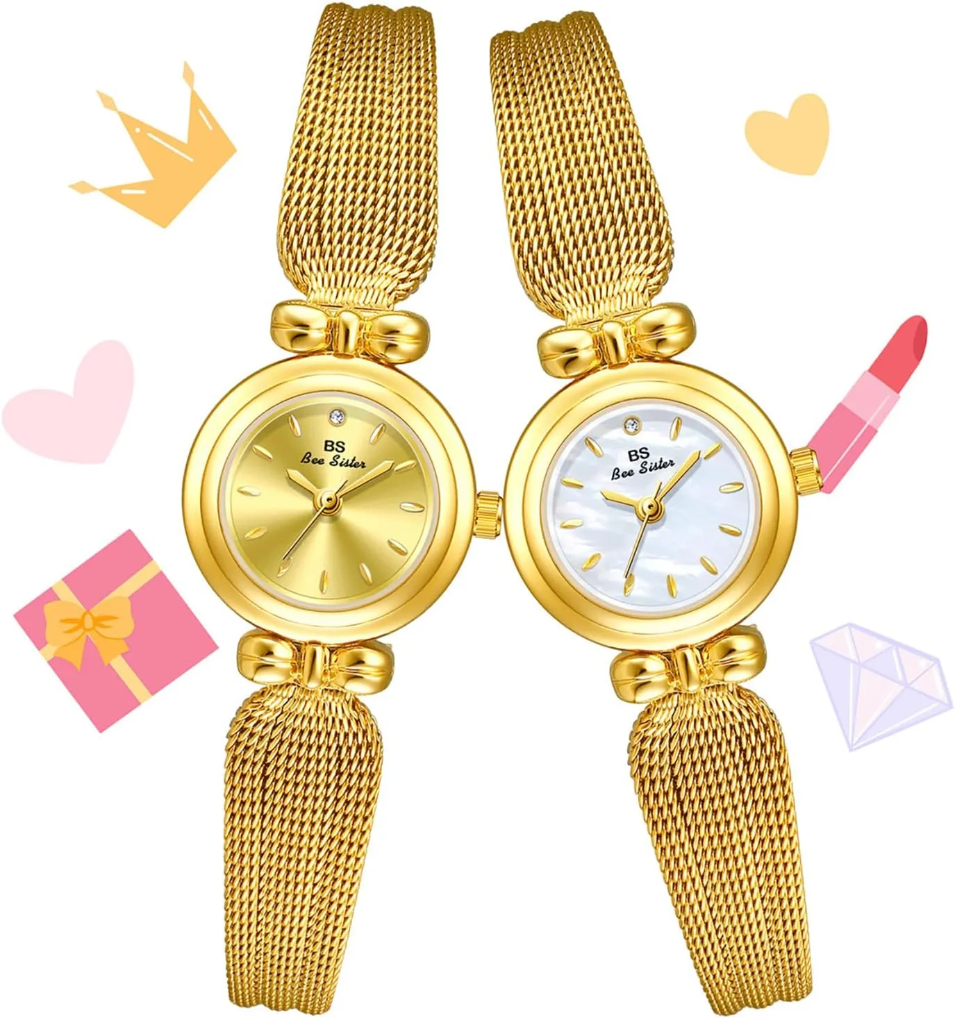 for Women Stainless Steel Mesh Band Business Dress Wristwatch MASTOP Women??s Fashion Minimalist Watch barge boron oxygen Luxury Ultra-Thin Quartz Analog Waterproof Watch 