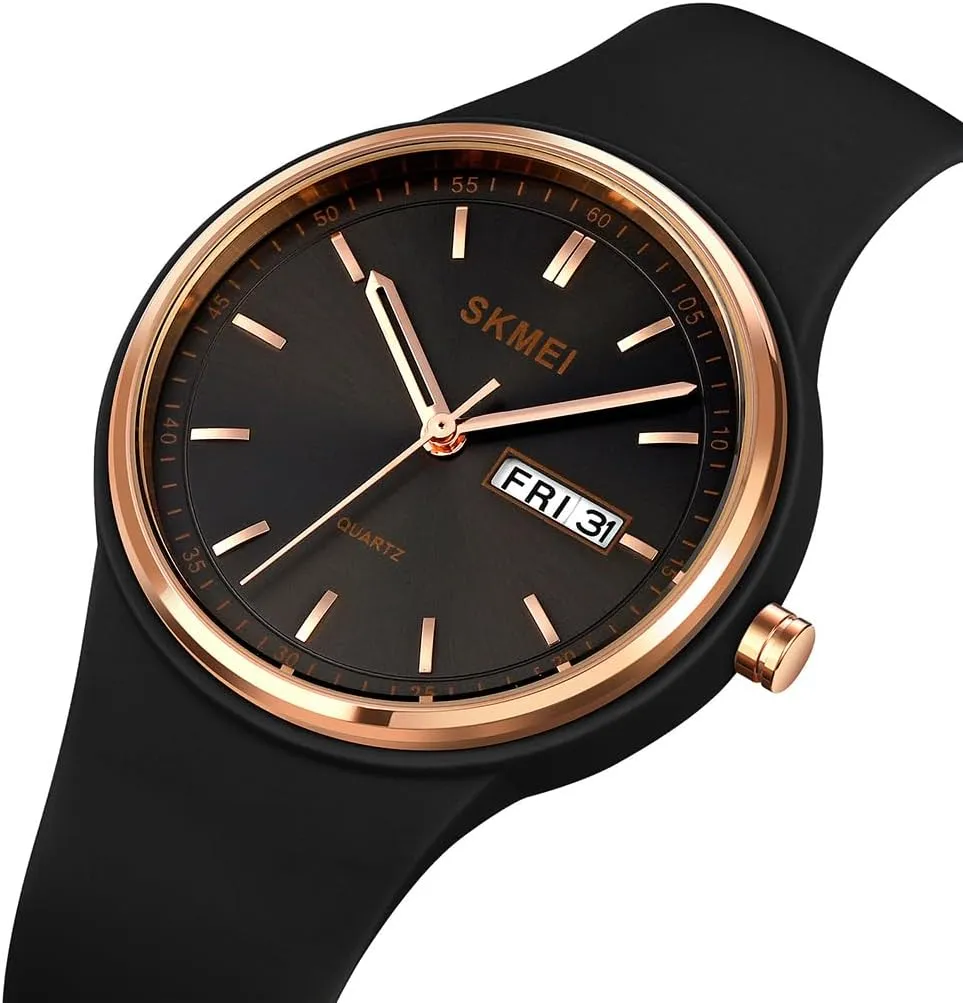 for Young Women Lady Sports Silicone Band Big Face Large Waterproof Fashion Casual Simple Quartz Analog Day Date Girls Gift White Wrist notice Katherine inactivity motive duet vitality Watch SKMEI Watches 