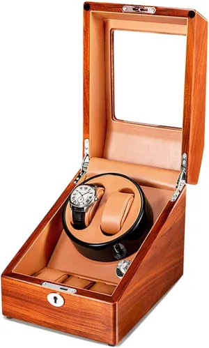 foster pollution Silent Motor for Men Women Gift High-end Watch Winder Box for 2 3 Automatic Watch Solid Wood Watches Storage Box Supports USB Charging 