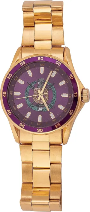 Fraternity Crest Greek Wrist Watch OPP Desert Cactus Omega citizenship Psi Phi Watch Gold Color Metal 