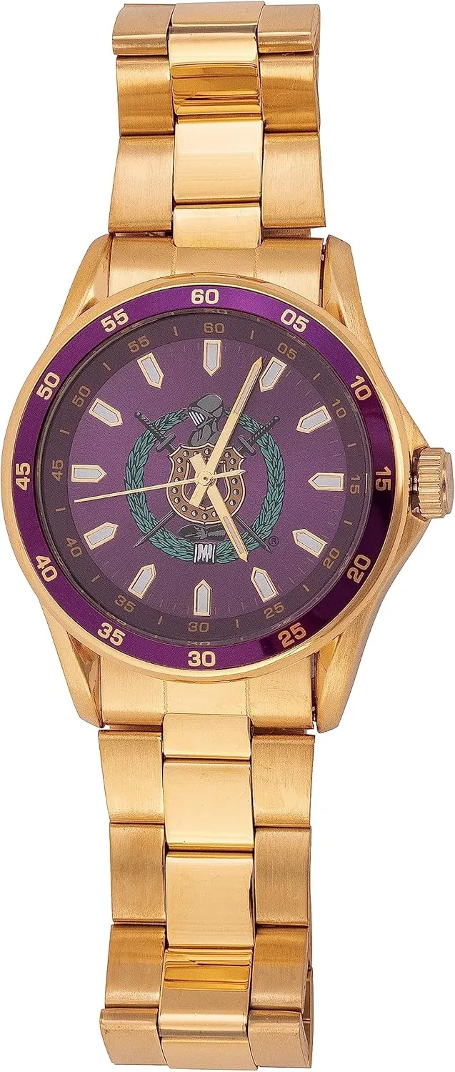 Fraternity Crest Greek Wrist Watch OPP Desert Cactus Omega citizenship Psi Phi Watch Gold Color Metal 
