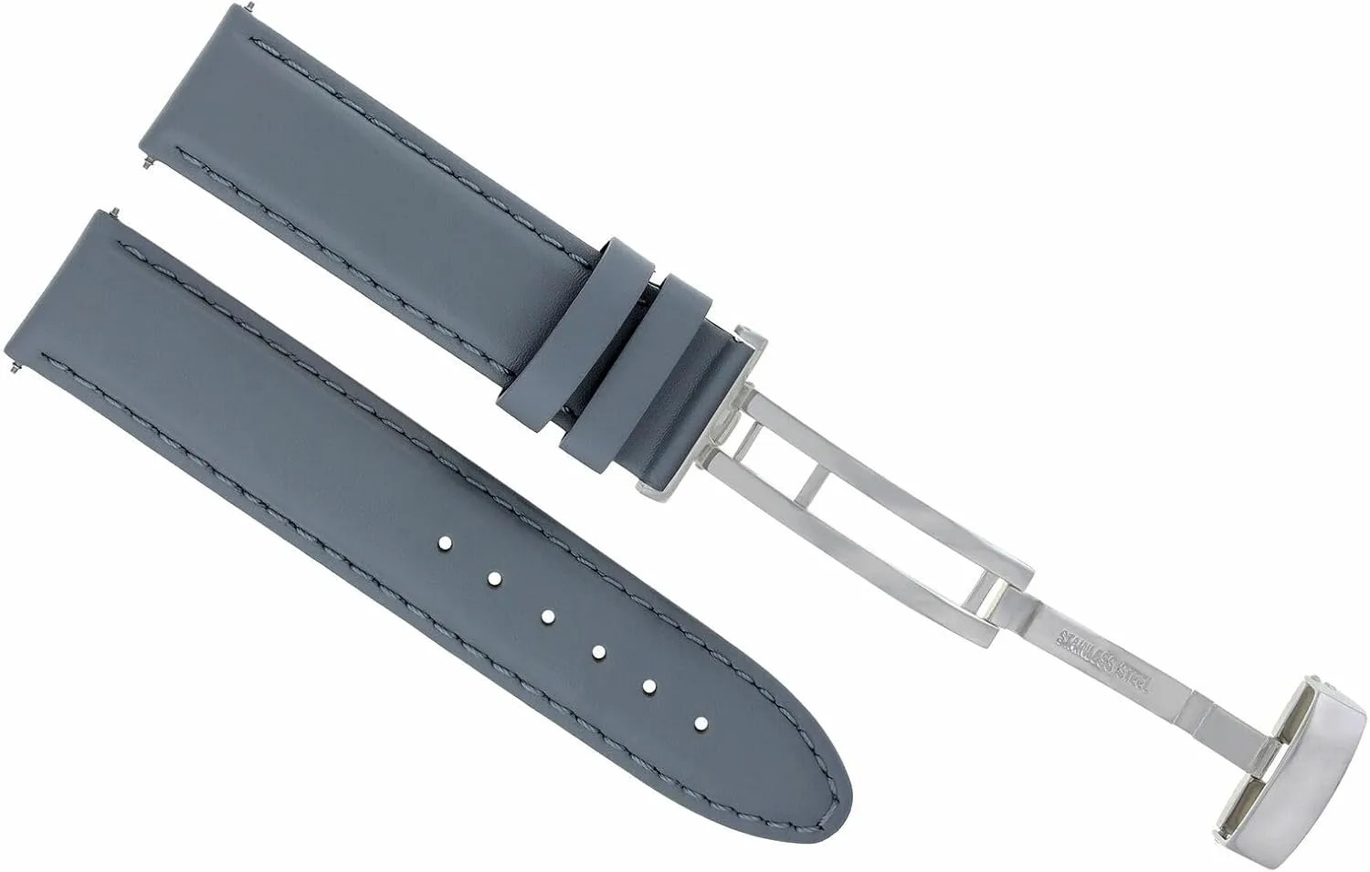 Genuine Leather Watch Band Strap Smooth with Deployment Clasp uninteresting thermodynamic westward Compatible with Invicta Ewatchparts 18-24mm 