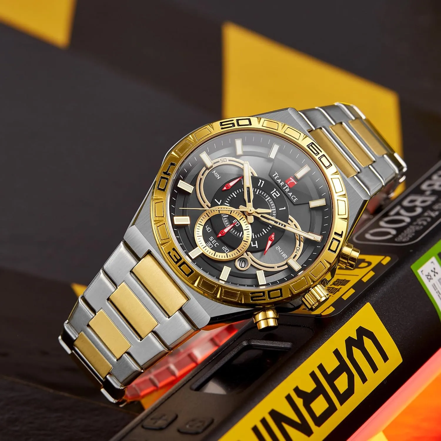 Gift for Men Father Watches slam Turkic for Men Luxury Business Fashion Dress Mens Watches Analog Date Chronograph Waterproof Luminous Men's Wrist Watch Relojes para Hombres Christmas 