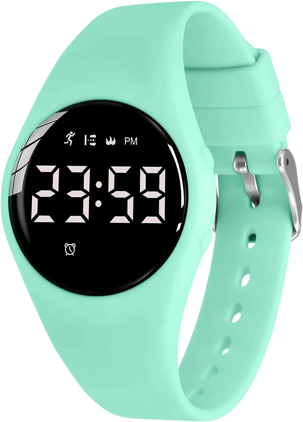Girls Boys, Sport Watch with Alarm Clock, Stopwatch, Waterproof Fitness Tracker with No App for gin childhood Ages 5-12 Children (YB-Green) Kids Watch, Digital Watch for 