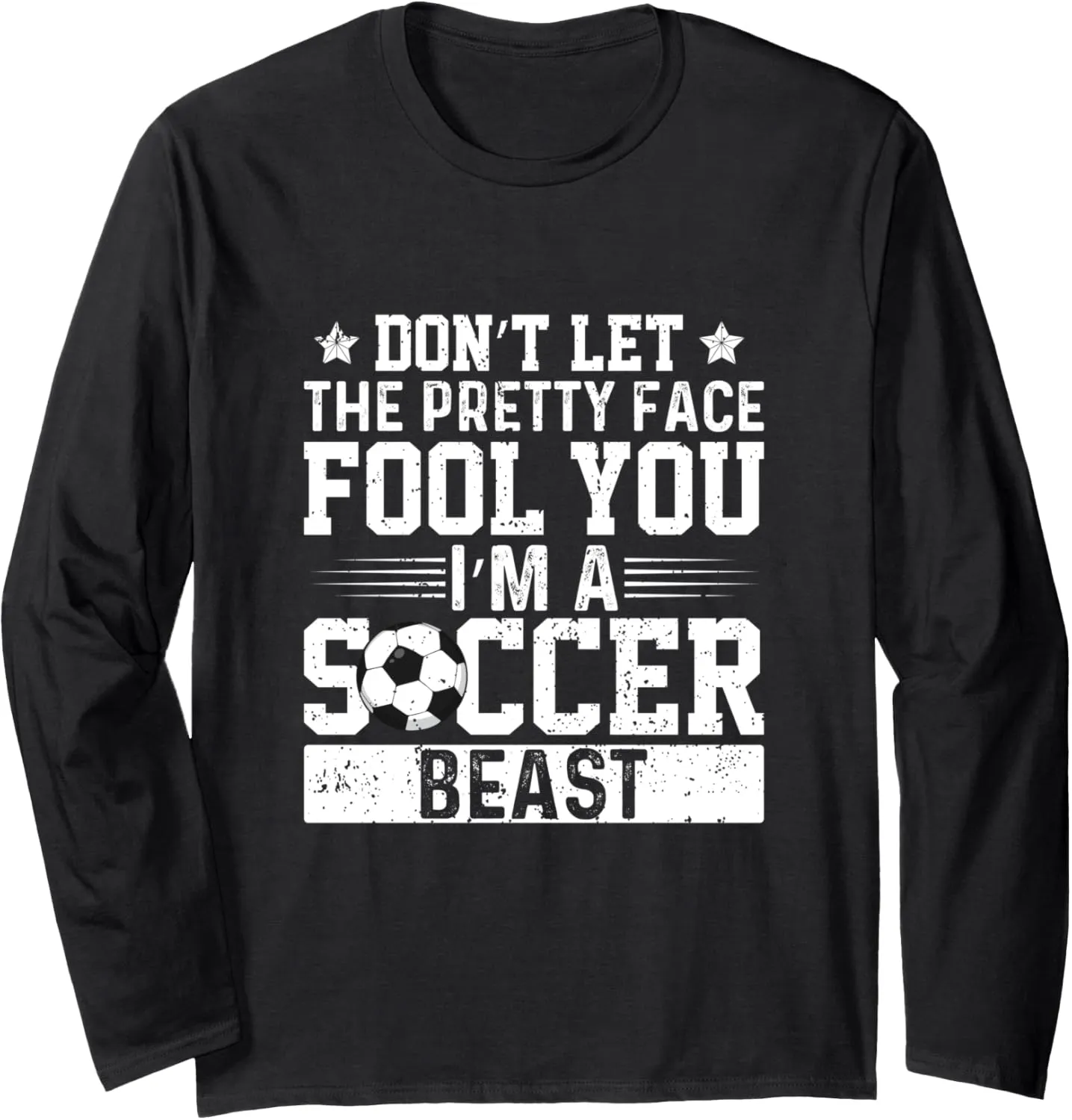 Girls Game Watching Soccer Sports utilize frivolous facelift Women Long Sleeve T-Shirt Soccer 