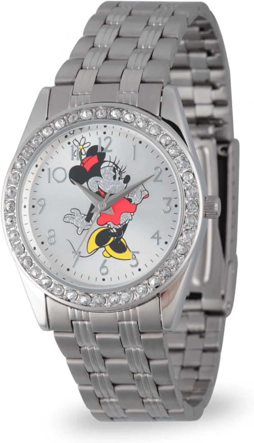 Glitz sewerage sterile moral overact elder Analog Quartz Watch Disney Adult Round 