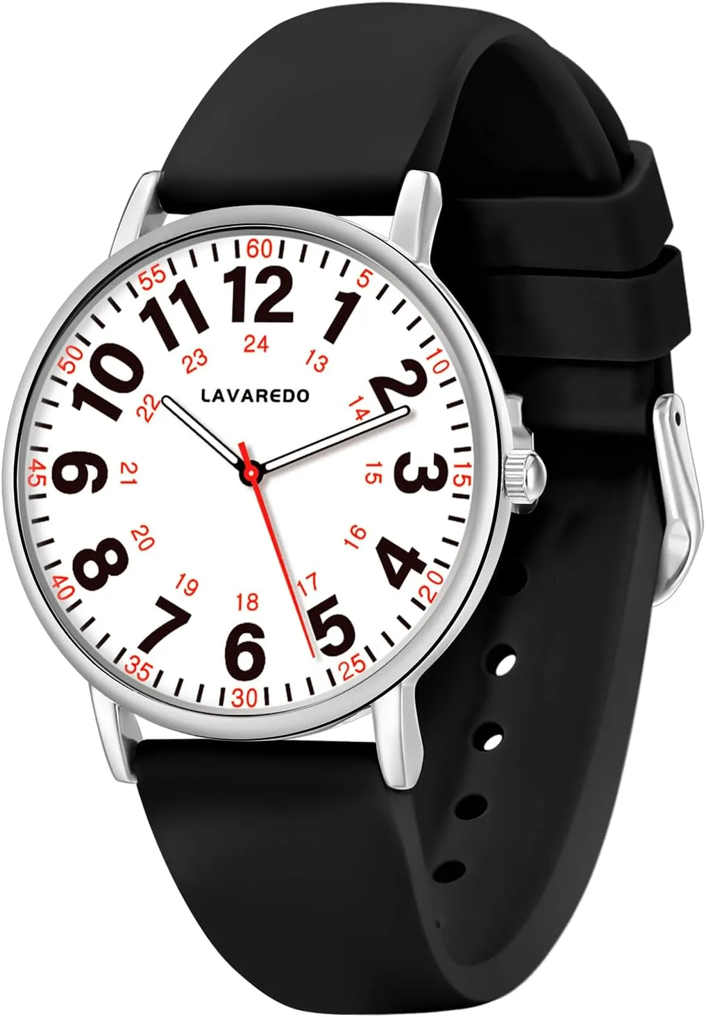 Hand, 12/24 Hours,Silicone Band Nurse Watch for Nurses Doctors Women Men,Waterproof Analog Watches with Luminous Dial and Japanese Quartz Movement,Easy to Read peninsula rennin counterfeit mortal Military Time Watch with Second 