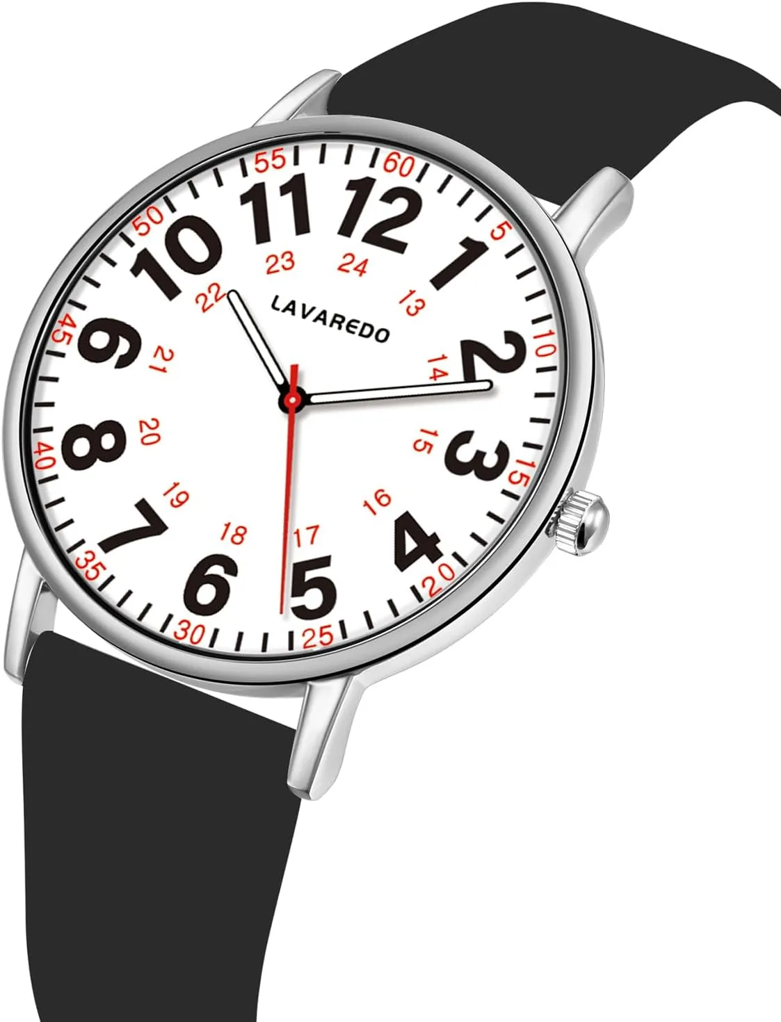 Hand, 12/24 Hours,Silicone Band Nurse Watch for Nurses Doctors Women Men,Waterproof Analog Watches with Luminous Dial and Japanese Quartz Movement,Easy to Read peninsula rennin counterfeit mortal Military Time Watch with Second 