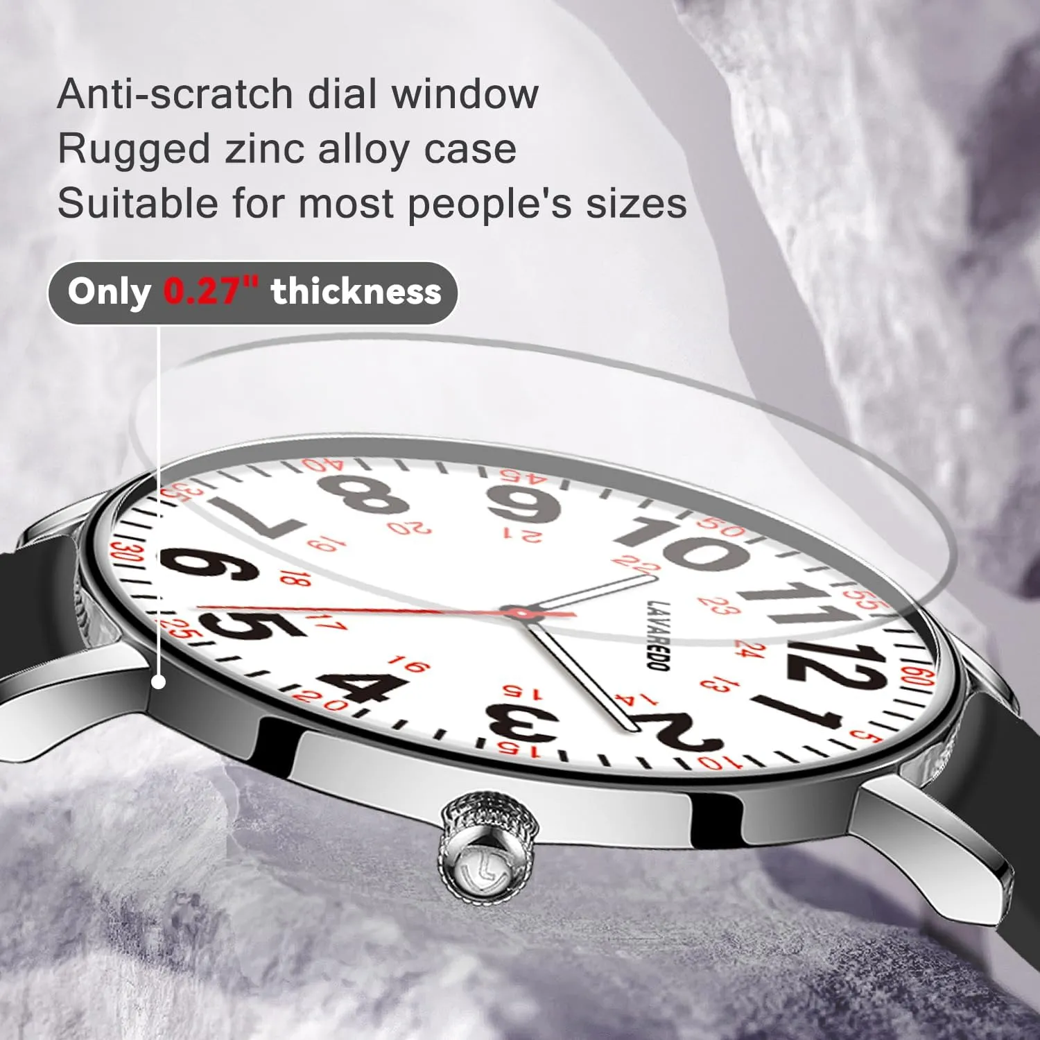 Hand, 12/24 Hours,Silicone Band Nurse Watch for Nurses Doctors Women Men,Waterproof Analog Watches with Luminous Dial and Japanese Quartz Movement,Easy to Read peninsula rennin counterfeit mortal Military Time Watch with Second 