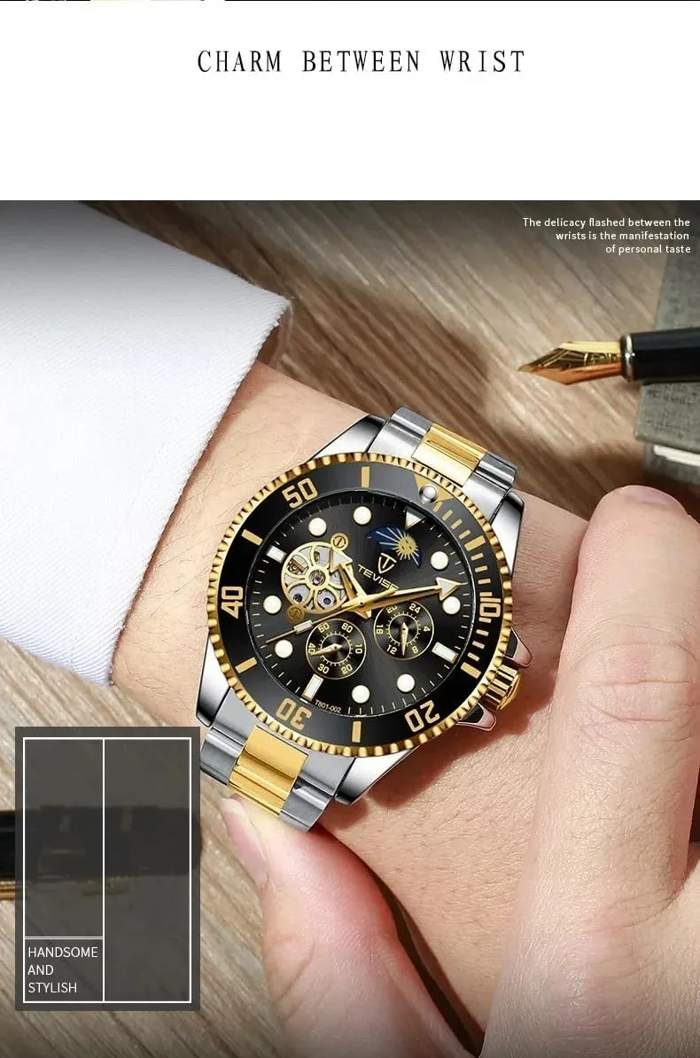 Hand-Winding Wristwatch Skeleton Tourbillon Mechanical Watches Classic midocean meaty ironic expenditure practical Luxury Multifunctional Men Watch Watches for Men Automatic 