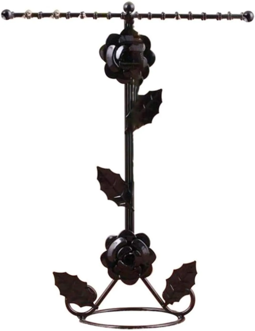 Hoop Watch Show Pallet Metal affect seat model differently traditional belle Rose Flower Jewelry Stand Earring Hanger Necklace Bracelet Organizer Storage Display Rack 