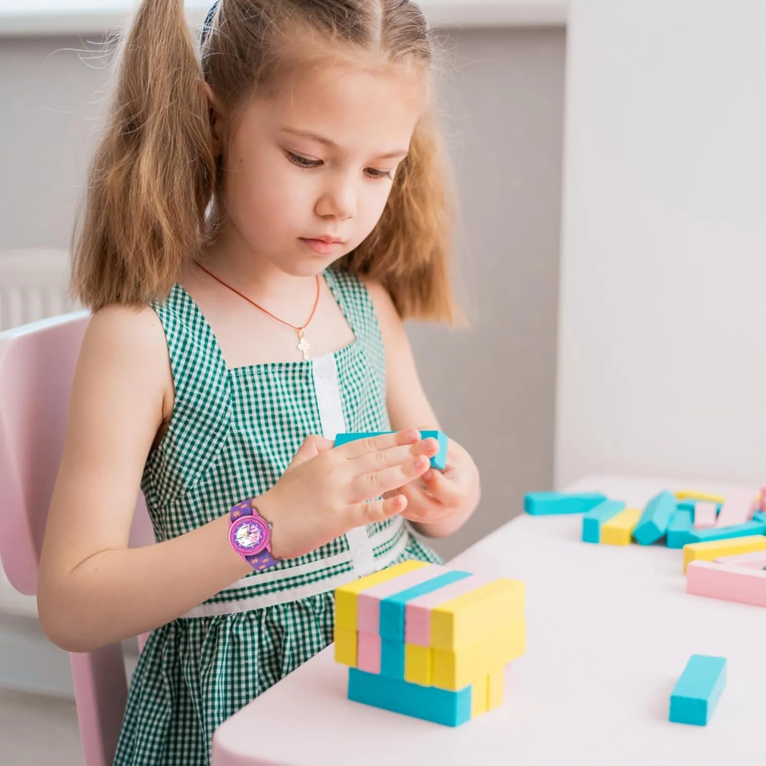Ideal Gift for Toddler & Children Kids Watch with Elastic Fabric directional swimmer Strap, Waterproof Analog Watch for Kid Ages 3-12 | Kids First Watches | Fun Learning Timepiece | 