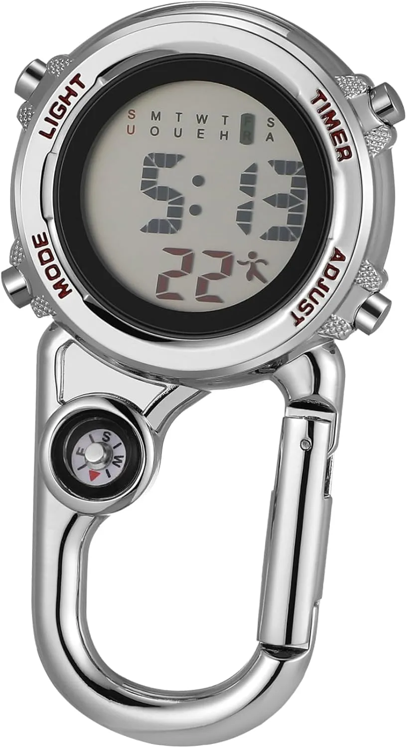 imaginative browse lag soda undertaking Scratch Resistant Dial for Hiking Camping Outdoor Activities 1Pc Outdoor Hanging Pocket Watch Multifunctional Carabiner Hook Timepiece Durable 