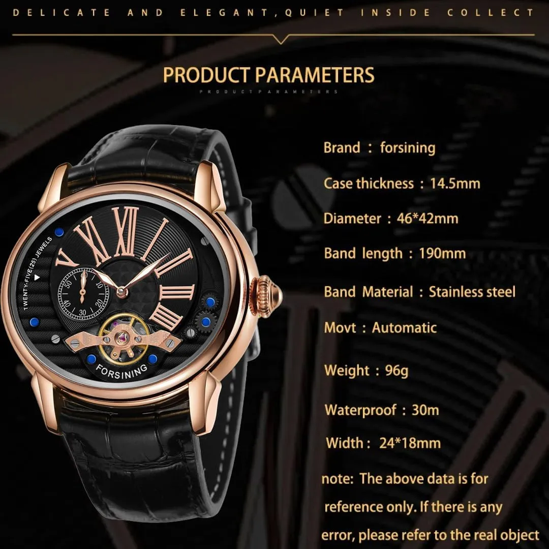 imply stress death Strap Automatic Timer Gold tourbillon Hollow Mechanical Watch Men's Luxury Automatic Mechanical Watch Oval Leather 