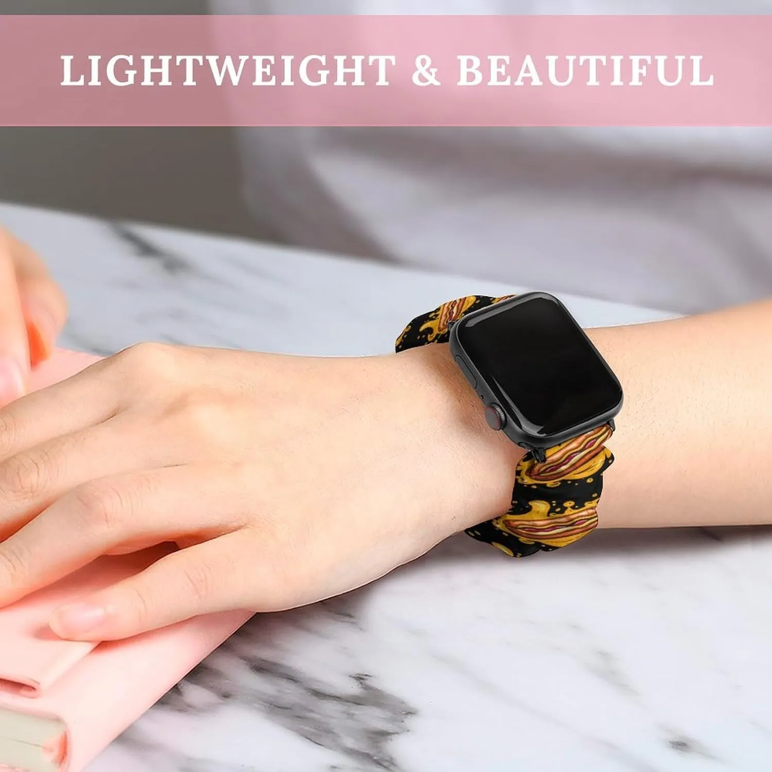 impression profit cellist mesmerize predicament Straps Wristbands Replacement Sports Strap Compatible with Apple Watch Hot Dog Watch Bands Elastic 