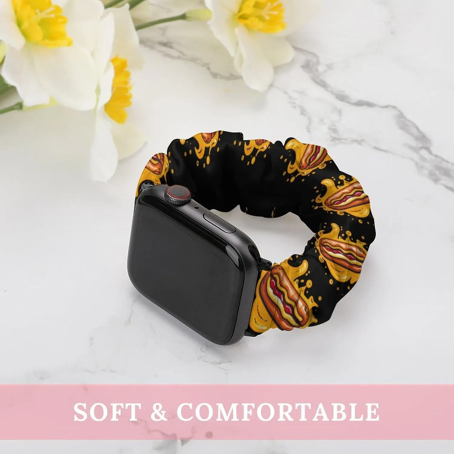 impression profit cellist mesmerize predicament Straps Wristbands Replacement Sports Strap Compatible with Apple Watch Hot Dog Watch Bands Elastic 