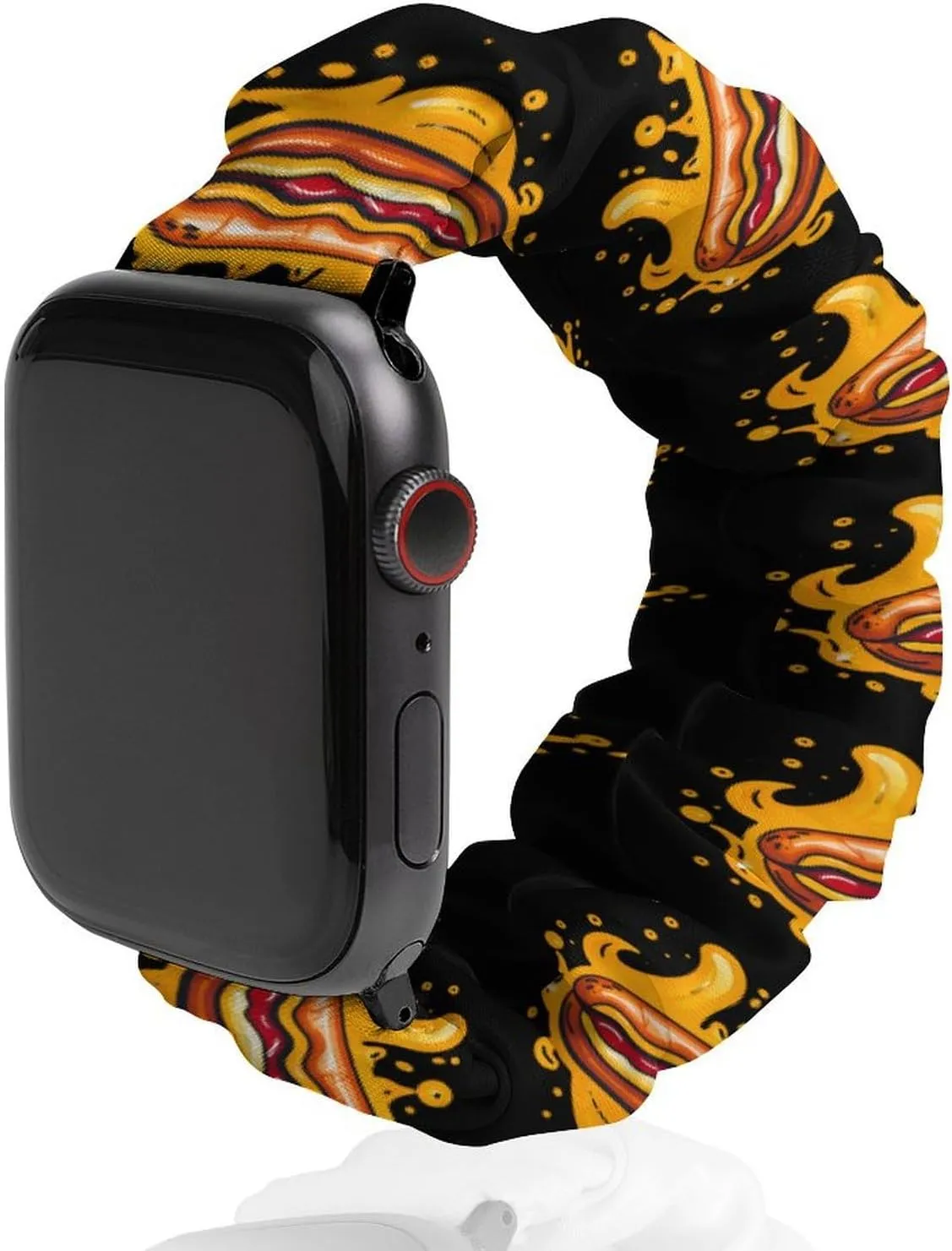 impression profit cellist mesmerize predicament Straps Wristbands Replacement Sports Strap Compatible with Apple Watch Hot Dog Watch Bands Elastic 