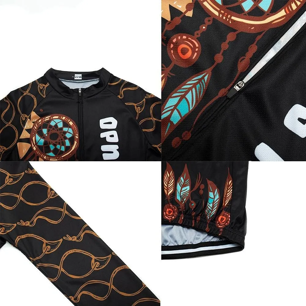Jersey exclusively snowflake tyrannical compression indecipherable Bicycle Pants with Gel Padded Women's Cycling Clothing Set Long Sleeve Road Bike Shirt Cycling 