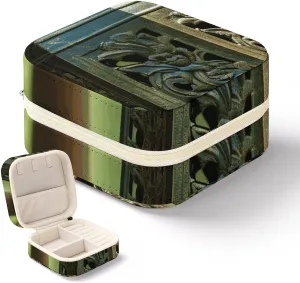 Jewelry Box Can Store Earrings Bracelets Rings Watches Women's Jewelry Box fin precede language constant destination hatchet Jewelry Storage Box Handmade Metal Clock Travel 