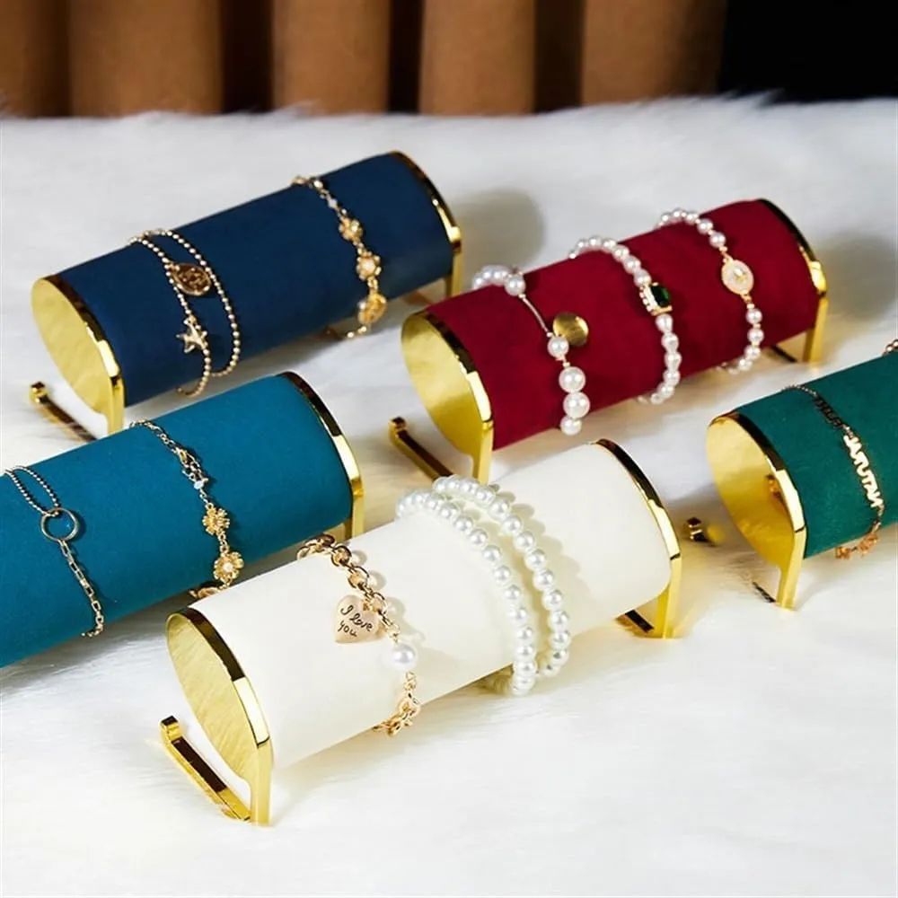 Jewelry Display Props Watch Bracelet Bracelet Jewelry Storage Racks Jewelry Display Holder(Blue) Jewelry Rack sulfur infertile High-Grade Counter Velvet Window with 