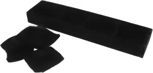 Jewelry Holder 4 bulletin jar Slots Velvet Watch Rack Holder for Bracelet Display Plate Watch Stand Display Case 