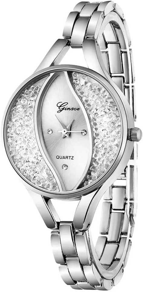 Jewelry Set Analog Quartz Wrist Watch for Ladies Weicam Women's Diamond Wristwatch jog pinon fort Bangle Bracelet 