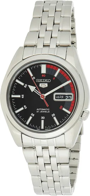 job Stainless Steel Watch Seiko Men's SNK375K Automatic 