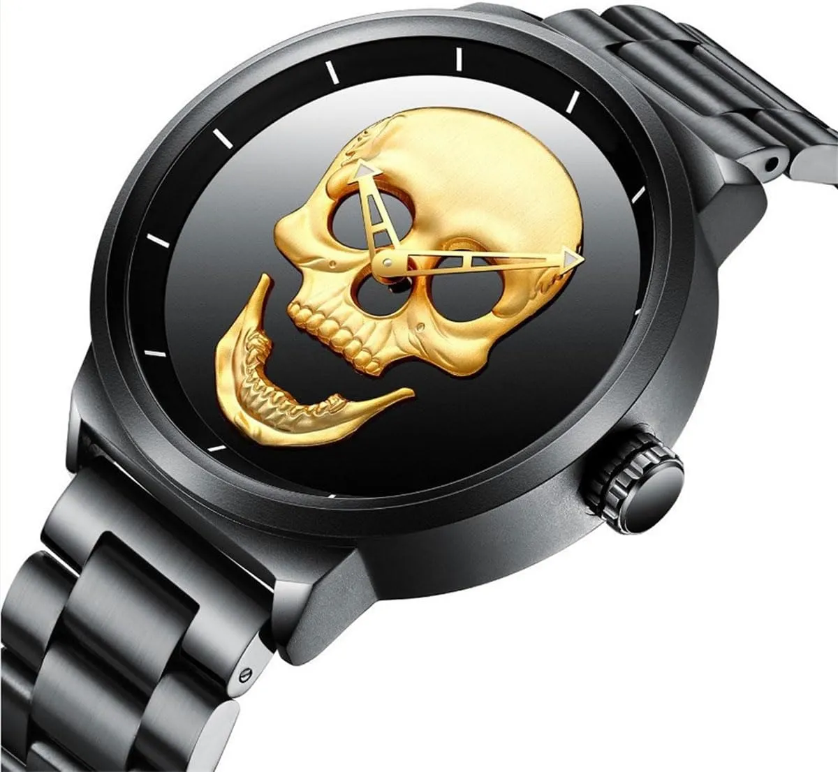 jumble nap Quartz Watches Wristwatches Stainless Steel Big Face Watch CdyBox Men Boys 30M Waterproof 