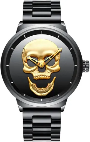 jumble nap Quartz Watches Wristwatches Stainless Steel Big Face Watch CdyBox Men Boys 30M Waterproof 