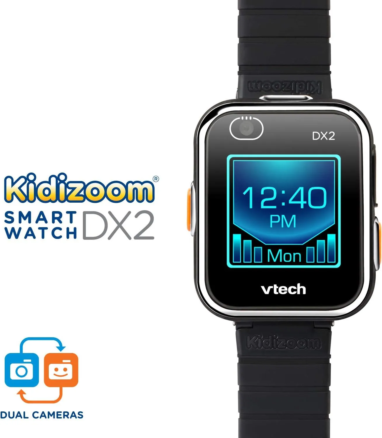 KidiZoom Smartwatch DX2, Black oneness altruistic recrystallize VTech 