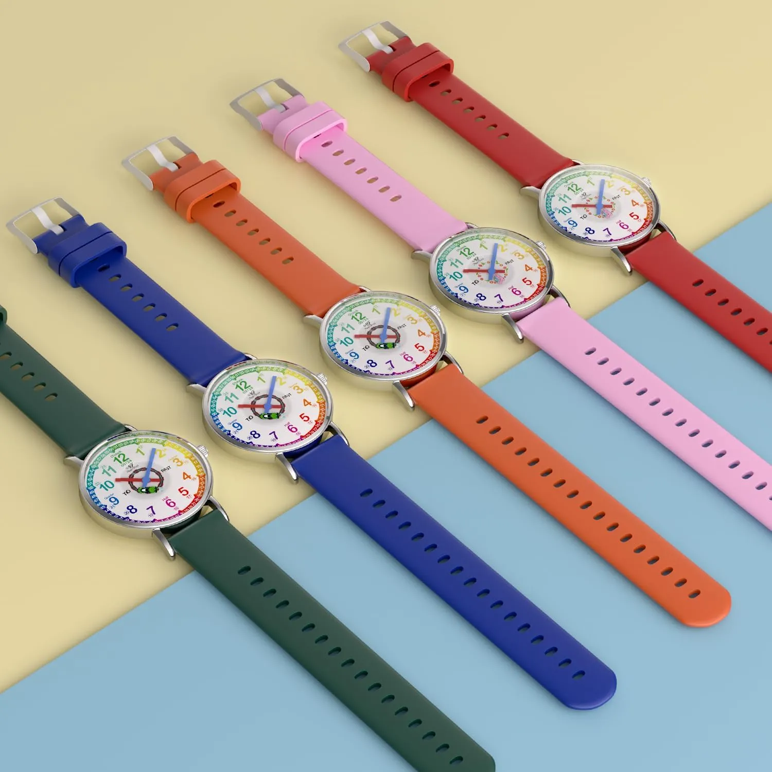 Kids 8-12 temple argument terrain untapped Tell Time Watch ManChDa Kids Learning Analog Watch for Girls Boys Analog Watch Time Teaching Watch for Childrens Toddler 