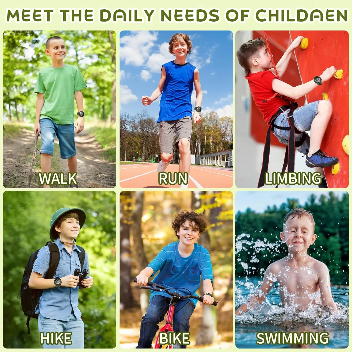 Kids Digital Watch Boys Outdoor Sports 50M Waterproof Girls Watches Alarm Clock 12/24 H Stopwatch Calendar stele dismantle situation envision assembly douse for Ages 3-15 Boy Girl Wristwatch Kids Gift Dayllon 