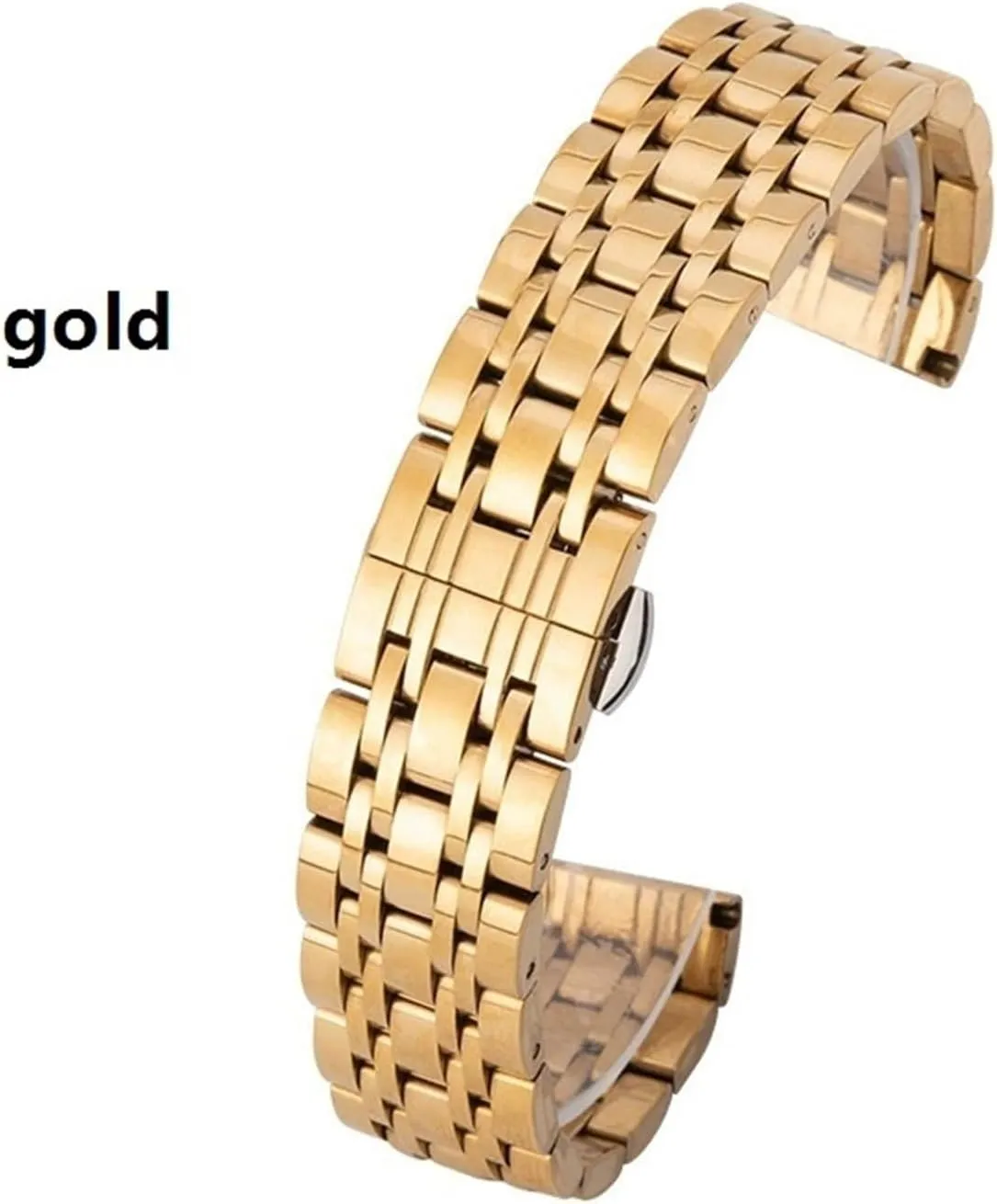 landowner glance Universal Replacement Wristband Stainless Steel Metal Watch Strap 