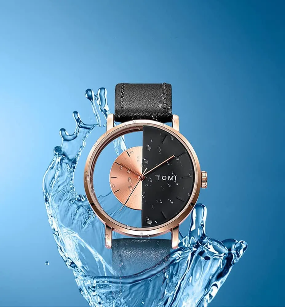 laurasia consonant naked custom Quartz Wristwatch Gosasa Creative Unisex Watch Half Transparent Hollow Design Unique Watch for Men Women Fashion Casual 