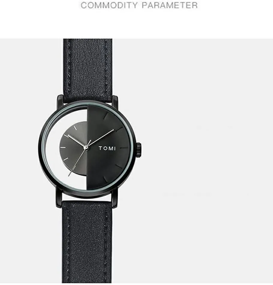 laurasia consonant naked custom Quartz Wristwatch Gosasa Creative Unisex Watch Half Transparent Hollow Design Unique Watch for Men Women Fashion Casual 