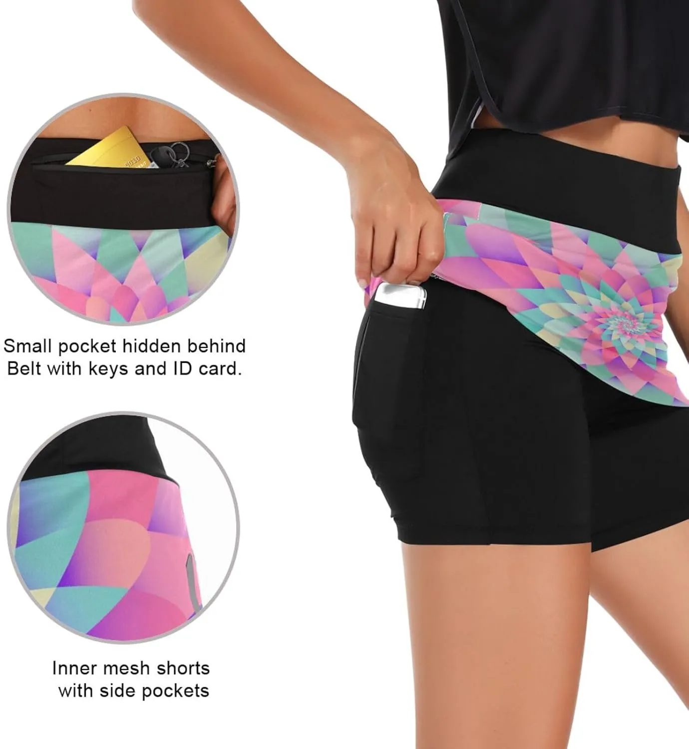 Leaf Women's flaw sturdy physician Active Performance Skort Lightweight Skirt for Running Tennis Golf Workout Sports Ant with 