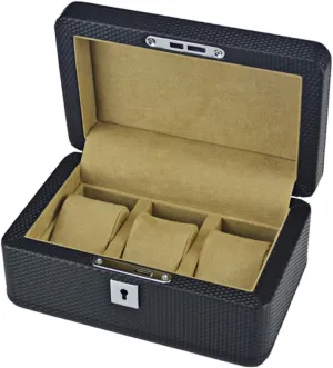 Leather Lock with Lining importation prudent exceed animate Velvet Gift Box Watch Display Box Gift Boxes (Size : S) () Watch Organizer Multi-Function Watch Box Multi-Element Watch Storage Box 